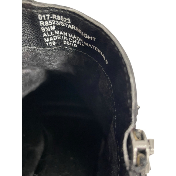 Size 9.5 Rialto Shoes "STARBRIGHT" Women's Boot, BLACK CROCO PATENT Leather - Picture 6 of 8